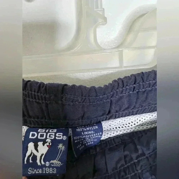 VINTAGE Big Dogs Swim Trunks It’s Five O Clock Somewhere Embroidered Size Large - Picture 6 of 7